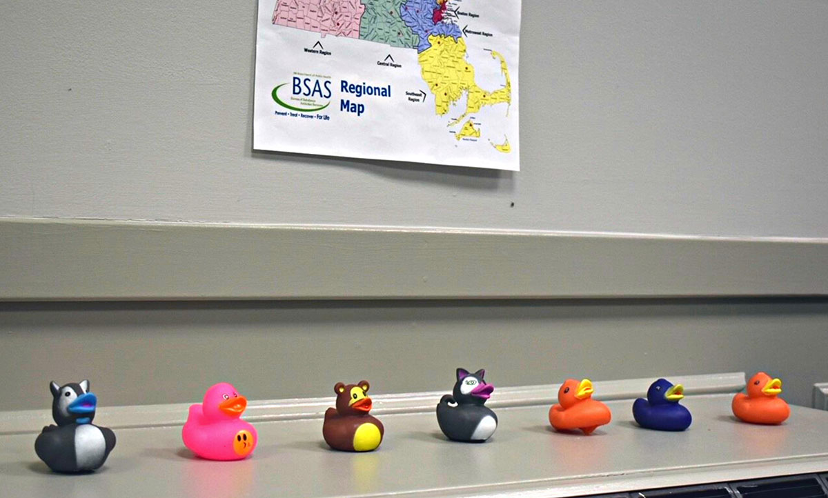 Decorative rubber ducks at MyPiR